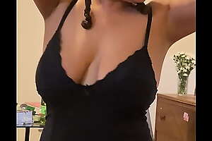 Anna Maria Mature latina Sexy Dominican MILF in black lingerie add me on twitter @annamariawny