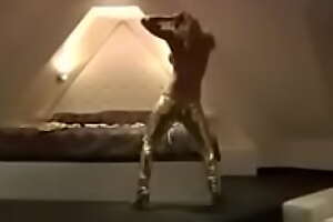 Dance gold spandex