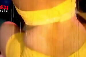 Megha sexy song(Megha's nipples are visible(not clearly) through her wet transparent bra)