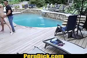 Perp barebacked poolside by a hung cop-PerpDick xxx porn video 