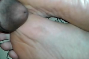 Rubbing My Dick on GF' s Feet While She on IG