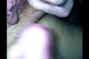 2 loads shot right onto her swollen clit