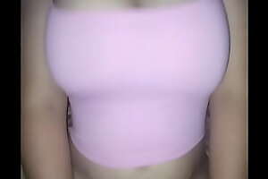 POV sexy wife with pink tanktop