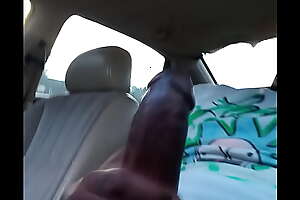 Brian McPipe jerks BBC and shoots a huge load in car