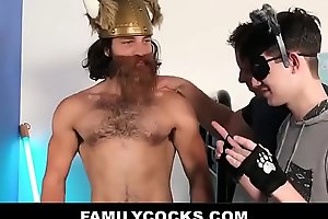 Step Uncle Teaches Nephews To Fuck And Lick Butts - FAMILYCOCKSXXX PORN VIDEO 