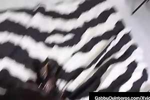 Spicy Latina Gabby Quinteros Rides Big Black Cock!
