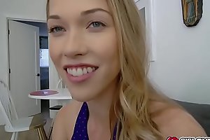 Diana Grace asks for stepbros cock and blowjob him!