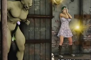 3D Girls vs Orc and Werewolf