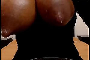 ebony teen milk maid with massive tits