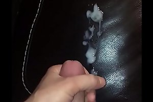 Bigcockcumshot tugs his thick hard cock big balls full of warm thick cremy cum unload a powerful cumload on my couch