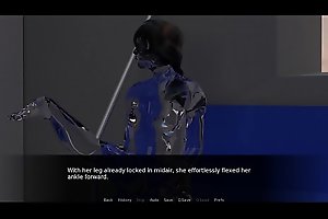 Footjob and Legjob from Sentient AI Girl