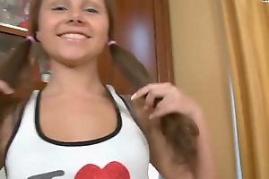 singlegirlshd xxx porn video  - Young east european teen girl masturbates when home alone