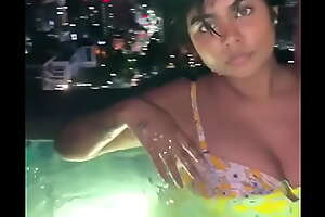 Shilpa having fun in pool