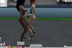 THE SIMS 4 - Lezzie Inmates Doing Some Sort Of  xxx video Dancexxx video  To Weird Al Yankovic's xxx video  Eat Itxxx video  (Or Something)